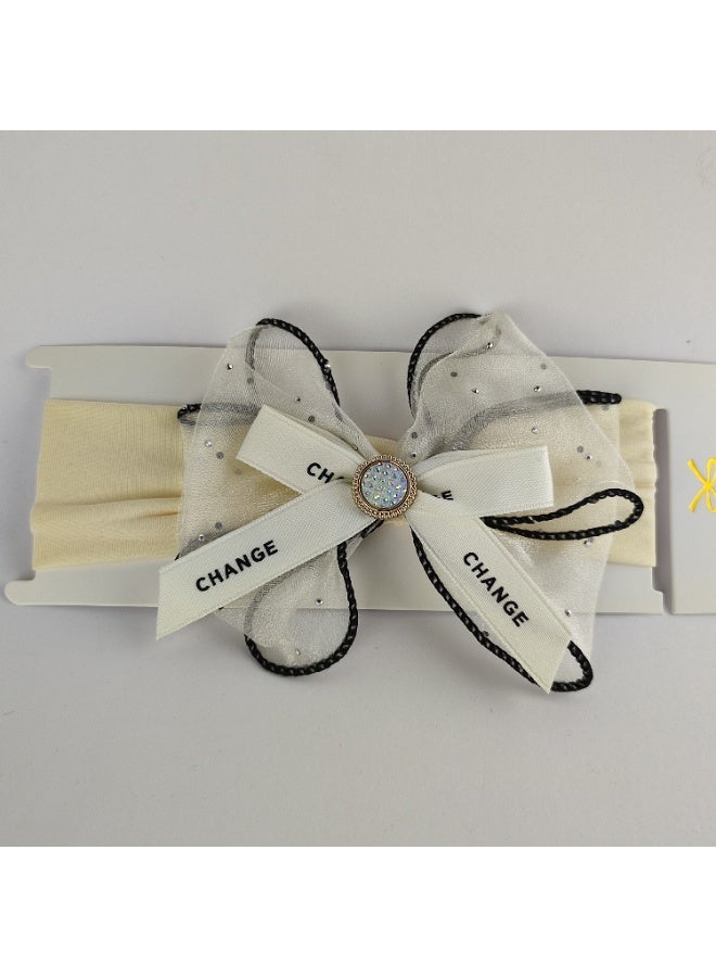 Baby & Kids Soft Headband Hair Accessory with Elegant Bow - Image 2